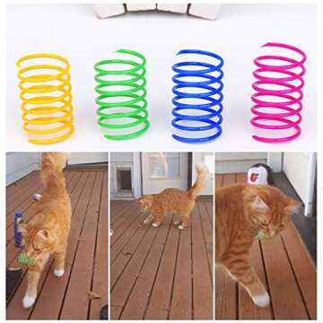 Andiker 12 Pc Cat Spiral Spring Interactive Toy Set