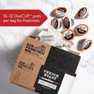 Compostable French Roast Coffee Pods for Keurig 2.0