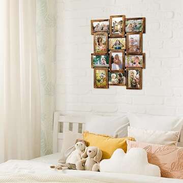 12 Opening 4x6 Collage Picture Frame for Wall