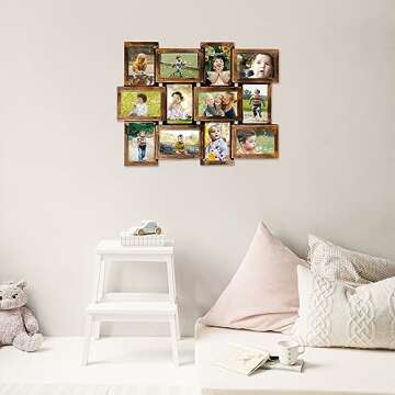 12 Opening 4x6 Collage Picture Frame for Wall