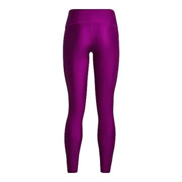 Under Armour Womens HeatGear Armour High No-Slip Waistband Pocketed Leggings, (573) Mystic Magenta / / Black, X-Small