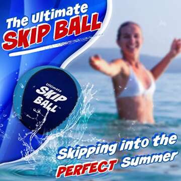 Activ Life Ultimate Skip Ball -Popular Teen Gifts for Girls and Boys Best for Kids Ages 7 Year Old & Older Fun Unique Christmas Stocking Stuffers Xmas Presents for Tweens Men Women Cool Outdoor Fun