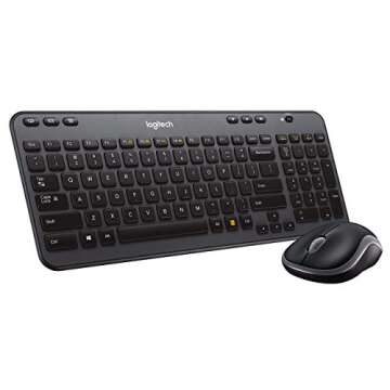 Logitech Wireless Combo MK360 – Includes Keyboard with 12 Programmable Keys and Wireless Mouse, Compact Package Perfect for Travel, 3-Year Battery Life (Renewed)