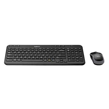 Logitech Wireless Combo MK360 – Includes Keyboard with 12 Programmable Keys and Wireless Mouse, Compact Package Perfect for Travel, 3-Year Battery Life (Renewed)