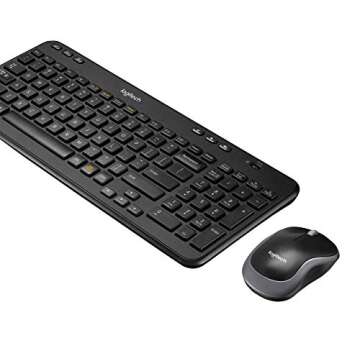 Logitech Wireless Combo MK360 – Includes Keyboard with 12 Programmable Keys and Wireless Mouse, Compact Package Perfect for Travel, 3-Year Battery Life (Renewed)