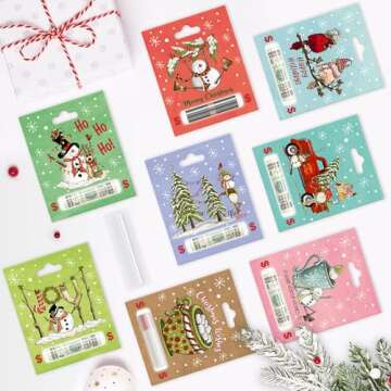 Anvianthor Christmas Money Holders for Cash - 8 Pack Money Holder for Cash Gift, Unique Christmas Card Holder, Money Gift Ideas, Christmas Ornaments, Ideal for Indoor Christmas Tree Decorations