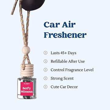 Berry Mimosa Car Air Freshener Diffuser 2 PACK