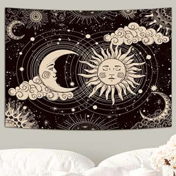 Mystic Sun and Moon Tapestry - Aesthetic Bedroom Decor