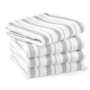 Williams-Sonoma Classic Striped Towels, Cotton,Set of 4 (Drizzle)