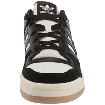 adidas Originals Men's Forum Low Classic Sneaker, Black/White/Cream White, 9