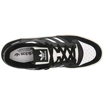 adidas Originals Men's Forum Low Classic Sneaker, Black/White/Cream White, 9