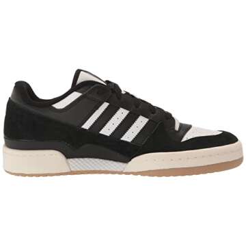 adidas Originals Men's Forum Low Classic Sneaker, Black/White/Cream White, 9