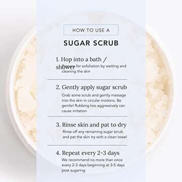 Sugar Me Smooth Body Scrub and Oil Combo - (Vanilla Essence) Ultra Hydrating and Skin Exfoliating Sugar Scrub for Nourishing Dry Skin Essential Body Care for Women All Natural Exfoliation Scrub