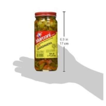 Marconi - The Original Chicago Style Hot Giardiniera - 16 oz (2 Pack)