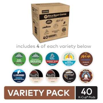 Keurig® Bold Roast Coffee Collection Variety Pack, Keurig Single Serve K-Cup Pods, 40ct