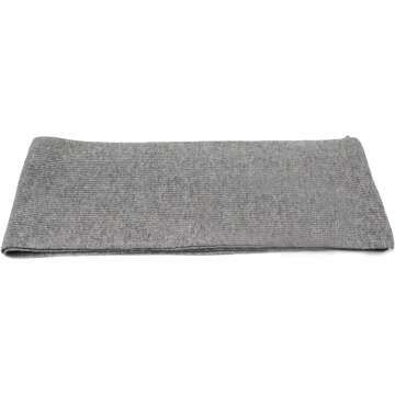 Classic Ribbed Cashmere Scarf for Unisex Winter