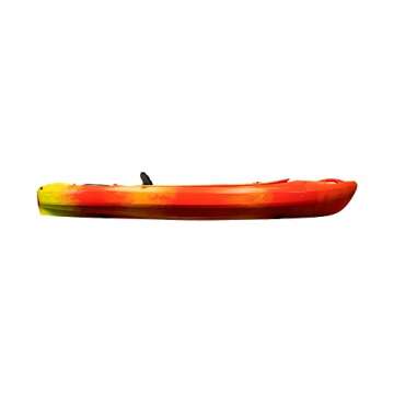 Perception Kayaks Flash 9.5 | Sit Inside Kayak for Fishing and Fun | Two Rod Holders | Multi-Function Dash | 9' 6" | Sunset