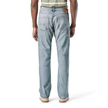 Levi Strauss Signature Gold Men's Relaxed Fit Flex Jeans (Available in Big & Tall), Drizzle FLX, 36Wx30L