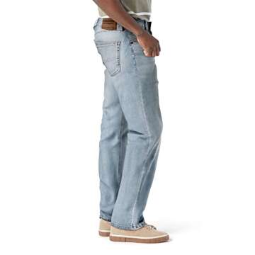 Levi Strauss Signature Gold Men's Relaxed Fit Flex Jeans (Available in Big & Tall), Drizzle FLX, 36Wx30L