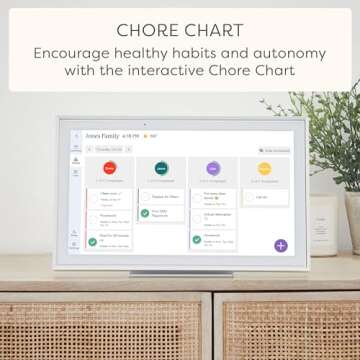 Smart 15" Skylight Digital Calendar & Chore Chart