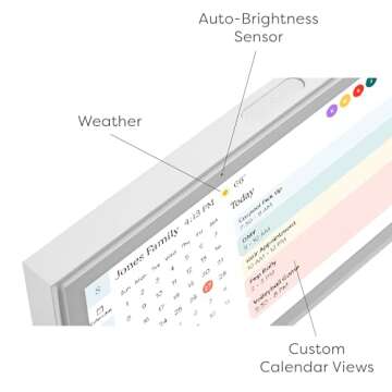 Smart 15" Skylight Digital Calendar & Chore Chart