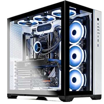 Skytech Gaming Prism II Gaming Computer PC Desktop - AMD Ryzen 7 5800X 8-Core 3.8GHz, RTX 3080 Ti 12G GDDR6X, 1TB NVMe Gen4 SSD, 16GB DDR4 3200, RGB Fans, 360mm AIO, AC WiFi, Windows 11 Home 64-bit