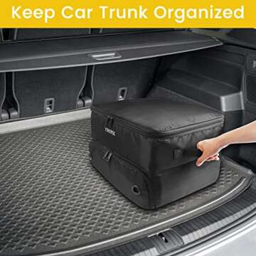 Golf Trunk Organizer with Waterproof Design and 2 Layers