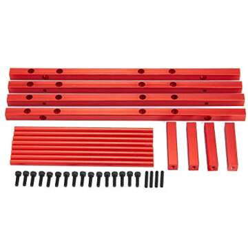 Benedict Harry RC Car Alloy Tire Rack/ Wheel Rack for 1.9'' 2.2" Tire Wheel Rim SCX10 D90 CC01 TRX4 RC Crawler (Red)