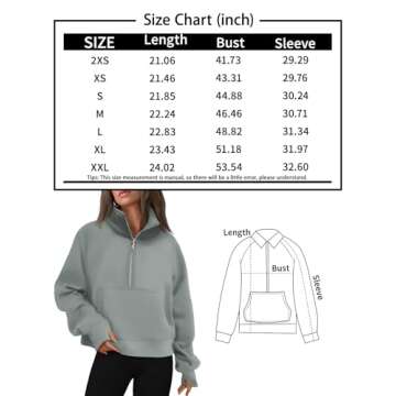 AUTOMET Womens Sweatshirts Long Sleeve Tops Hoodies Shirts Half Zip Pullover Cropped Oversized 2024 Fall Fashion Outfits Sweaters Apricot XS