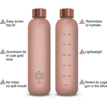 ARCANA 32oz Motivational Water Bottle - Pink