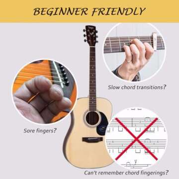 Guitar Chord Assisted Learning Tools Guitar Chord Presser Guitar Accessories Suitable for Beginner