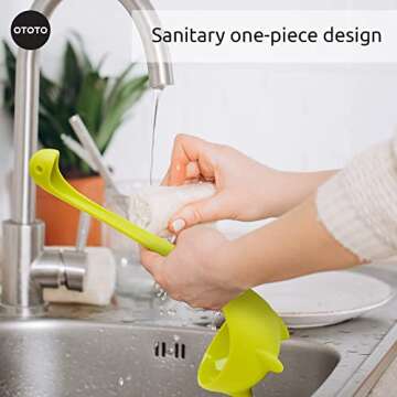 OTOTO The Original Nessie Soup Ladle - Funny Kitchen Gadgets, Loch Ness design, Cooking Gifts for Mom - Cute and Practical Kitchen Utensils - Unique Gifts for Women