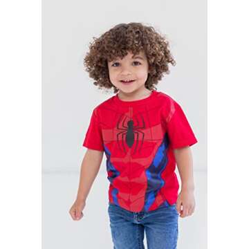 Marvel Spider-Man Little Boys 4 Pack T-Shirts Spiderman 6