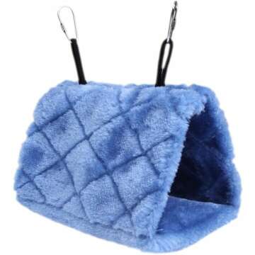 Cozy Vktech® Plush Bird Hammock - Size M (Blue)