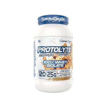 VMI Sports Protolyte 100% Whey Protein Isolate | + Electrolytes & Enzymes | Zero Sugar – Keto Friendly - Lactose Free | 21-25g Protein for Muscle Growth – Recovery – Hydration