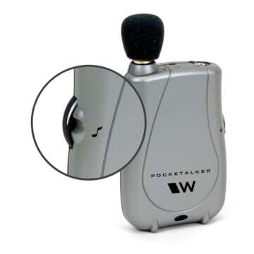 Williams Sound PKT D1 EH Pocketalker Ultra Duo Pack Amplifier with Single Mini Earbud and Folding Headphone