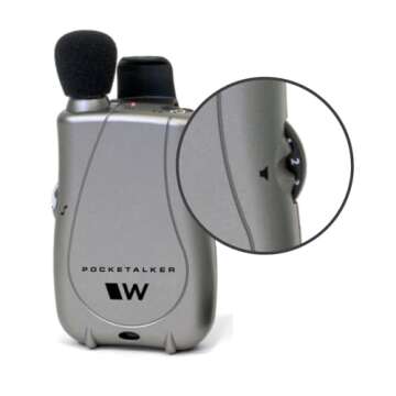 Williams Sound PKT D1 EH Pocketalker Ultra Duo Pack Amplifier with Single Mini Earbud and Folding Headphone