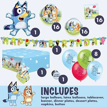 Bluey Birthday Party Supplies & Decorations