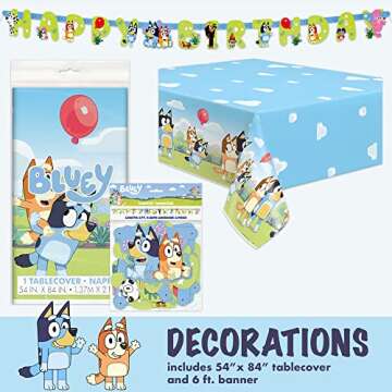 Bluey Birthday Party Supplies & Decorations