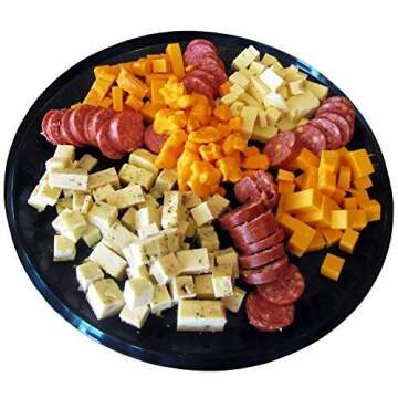 Wisconsin's Best & Wisconsin Cheese Company - Gourmet Variety 100% Wisconsin Cheese & Original, Garlic & Jalapeno Cheddar Summer Sausage Sampler Holiday Christmas Gift Basket.