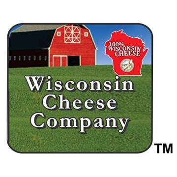 Wisconsin's Best & Wisconsin Cheese Company - Gourmet Variety 100% Wisconsin Cheese & Original, Garlic & Jalapeno Cheddar Summer Sausage Sampler Holiday Christmas Gift Basket.