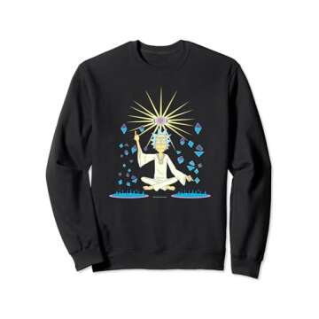 Rick and Morty Spiritual Rick w 3rd Eye Sweatshirt Sweatshirt