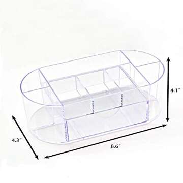 Distill Desk Supplies Organizer Multi-Functional Stationery Caddy Mesh Oval Pencil Holder Desk Office Supplies Organizer