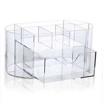 Distill Desk Supplies Organizer Multi-Functional Stationery Caddy Mesh Oval Pencil Holder Desk Office Supplies Organizer