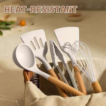 Umite Chef 33-Piece Kitchen Utensil Set in Khaki