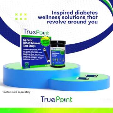 TruePoint - Generic Glucose Test Strips for OneTouch Ultra, Ultra2, UltraMini and UltraSmart Meters Purchased Before 2016 - 50 Count