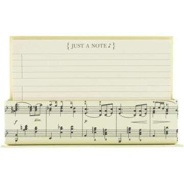 Musical Note Cards