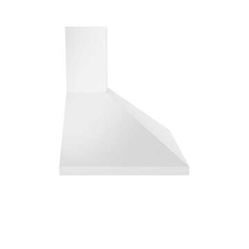 Ancona AN-1184 WPPW430 30" 400 CFM Convertible Wall Mount Classic Pyramid Style Range Hood in White