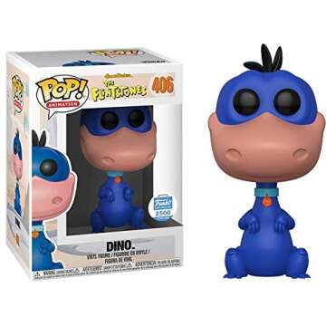 Funko Dino Shop 2500pcs Exclusive: Hanna-Barbera The Flintstones x POP! Vinyl Figure & 1 POP! Compatible PET Plastic Graphical Protector Bundle [#406 / 31196 - B]