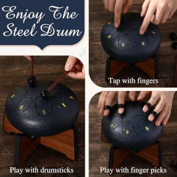 Resholder Musical Instruments Rain Drum & Kalimba Set